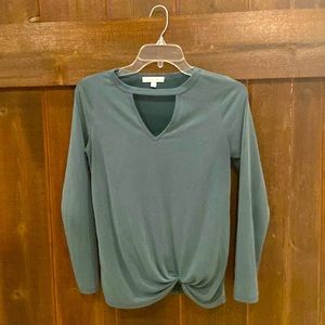 Teal green cute top